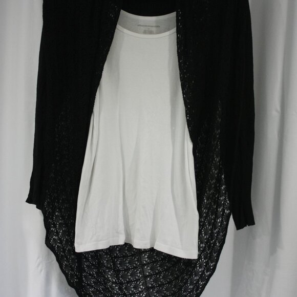 Grace & Lace Light Weight Two-Fit Knit Cardigan Black One-Size L - Picture 3 of 7